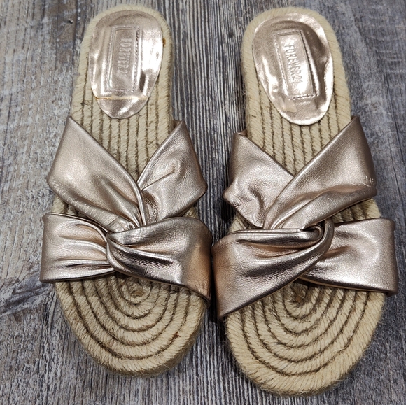 Forever 21 Shoes - Forever 21 Women's Rose Gold Slides Sandals, Size 6